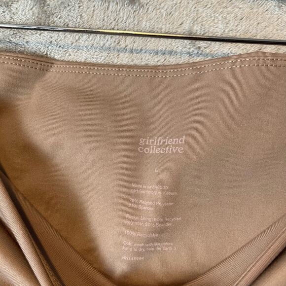 Girlfriend Collective Sz Large High-Rise Tan 7/8 Leggings Women's New - Picture 5 of 6